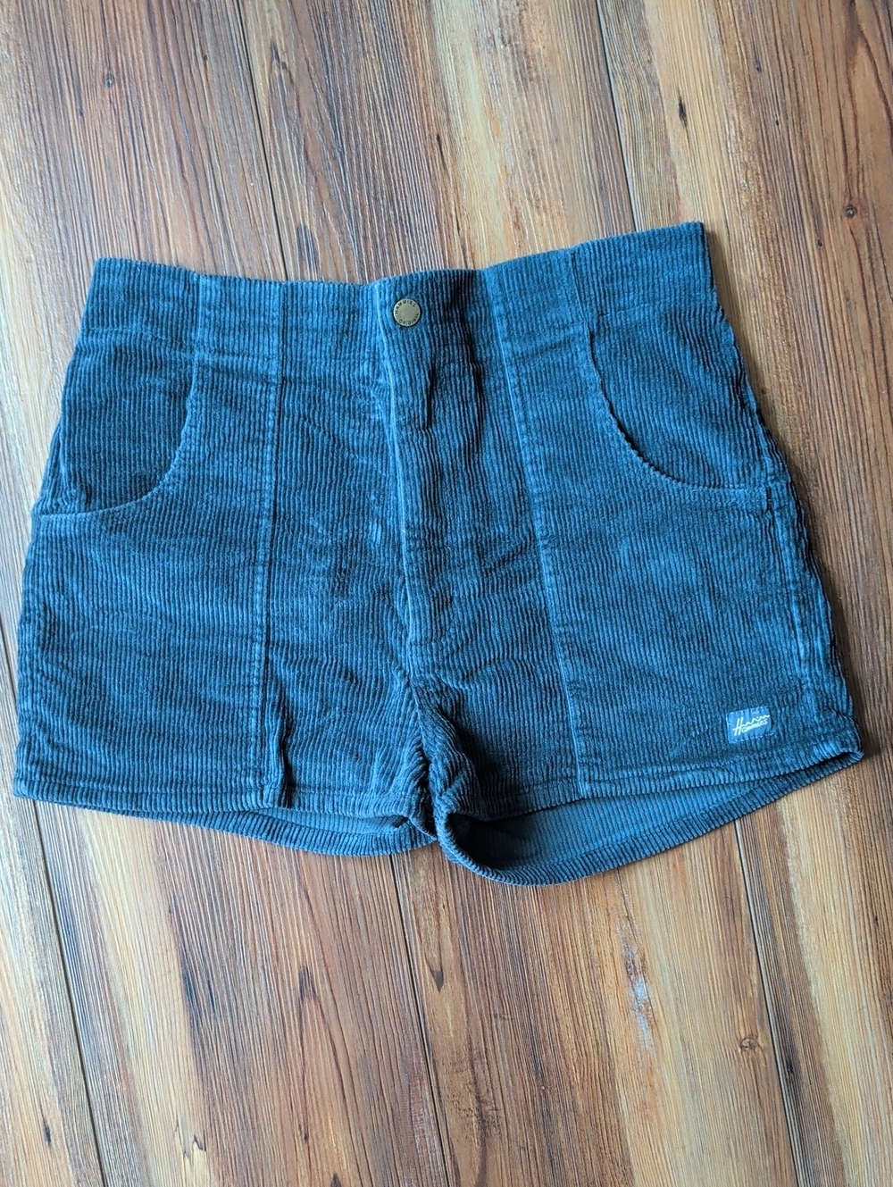 Hammies Corduroy High-Waist Women’s Shorts - Dark Blue